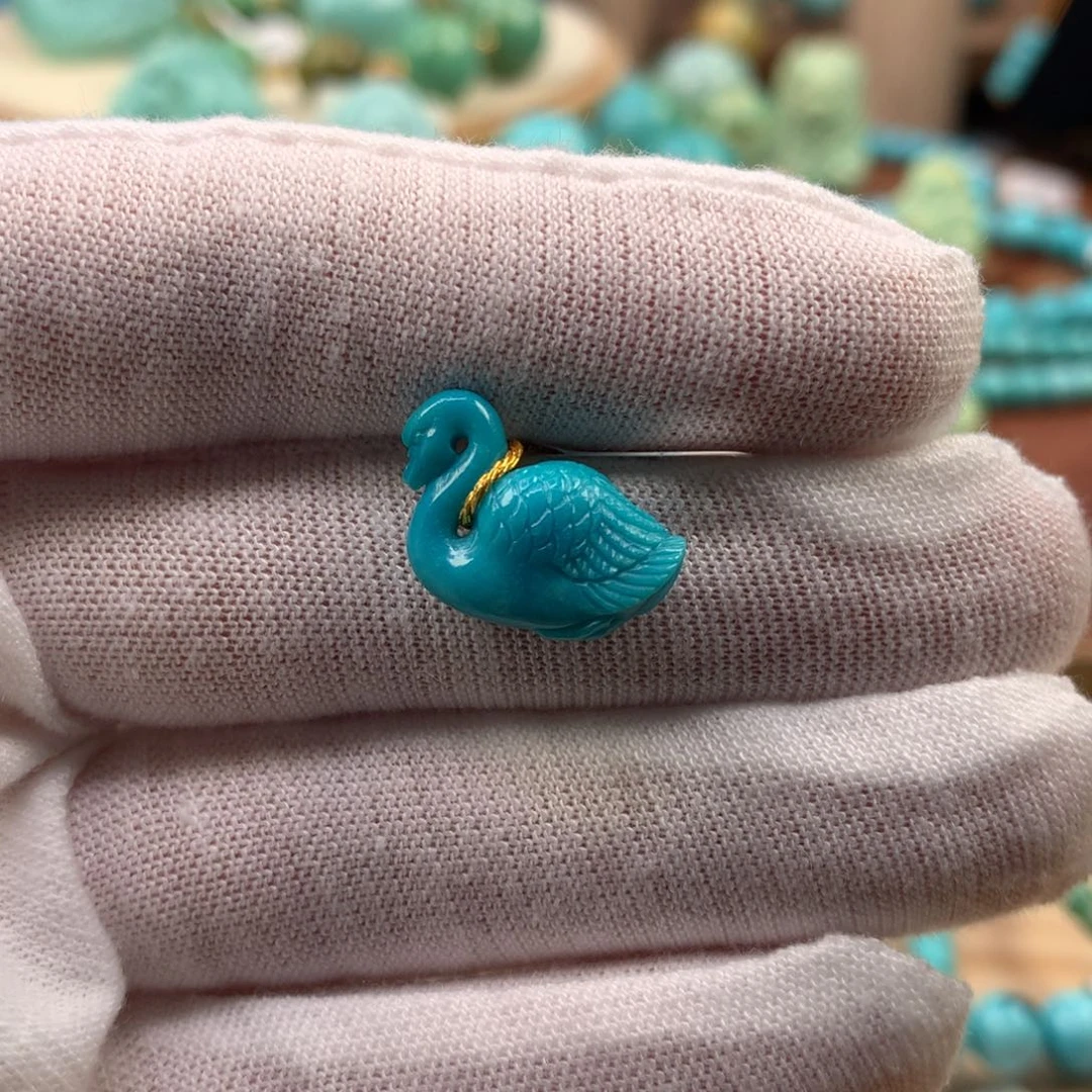 绿松石未镶嵌珠宝奇石16.8mm