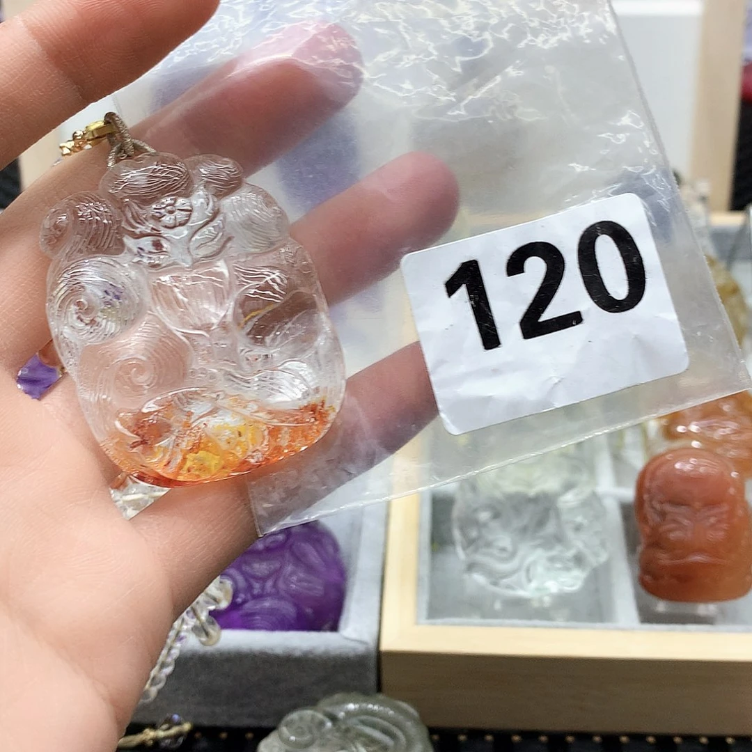 水晶颈饰未镶嵌吊坠
