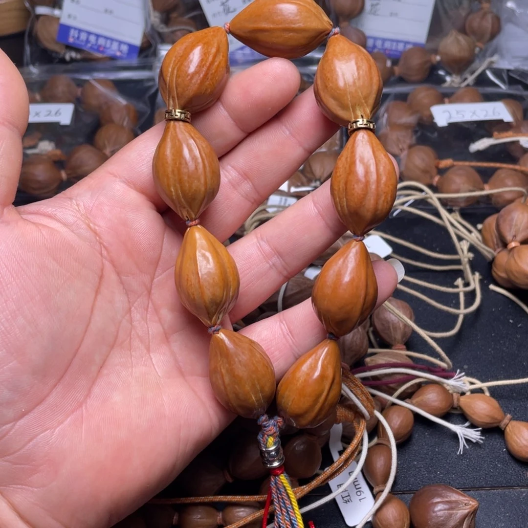橄榄核手串高抛红皮铁核21mm