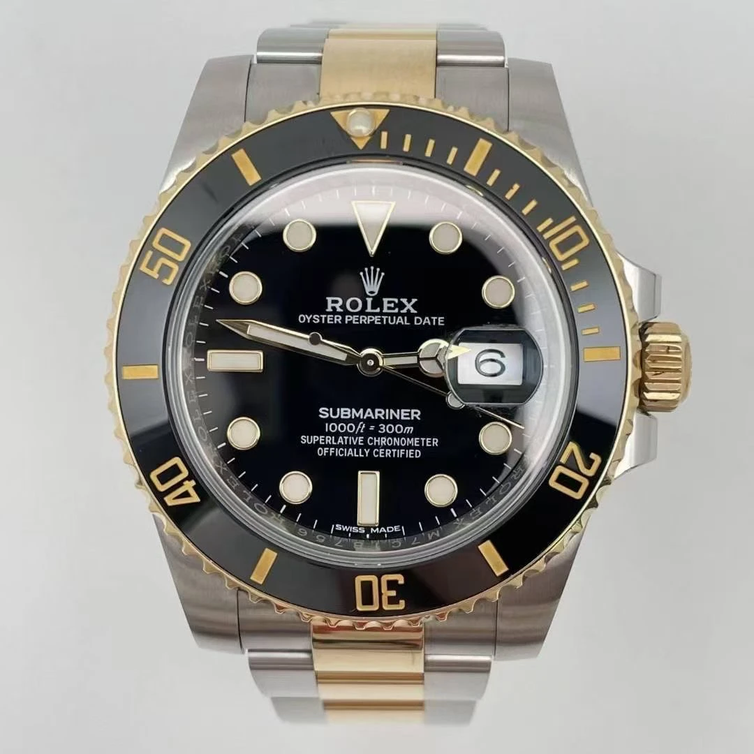 95新 Rolex/劳力士 潜航者间金黑水鬼/全套/116613ln-0001/40mm
