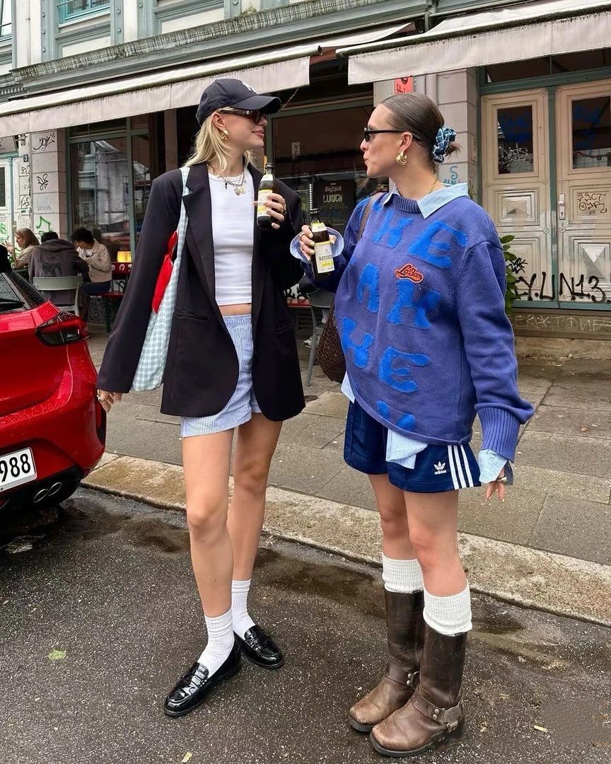 【青子】高端孤品纯欲辣妹时尚酷气质套装女装显瘦性感