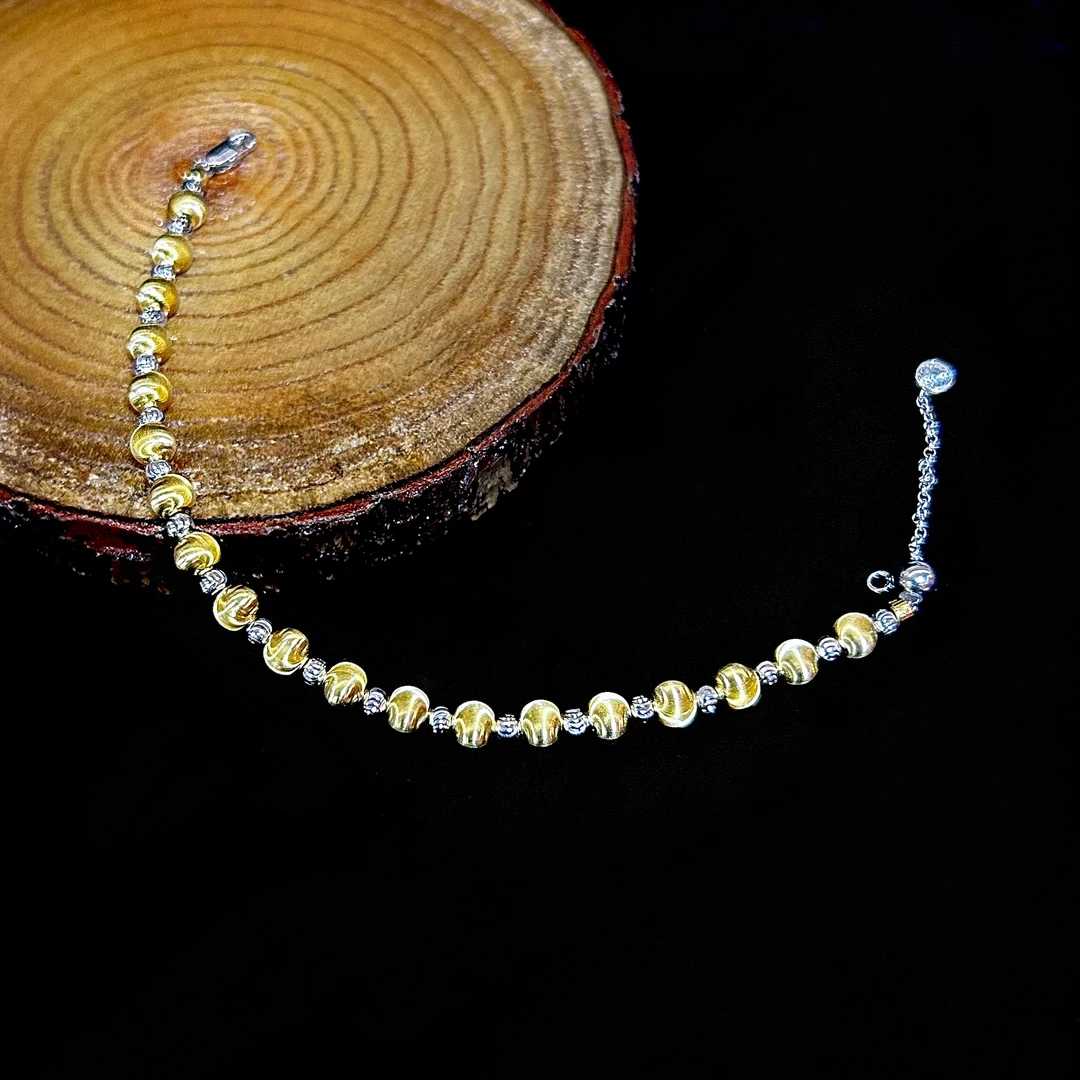 925银合成锆石手链 手链925银【三宝】古珀逸韵01137