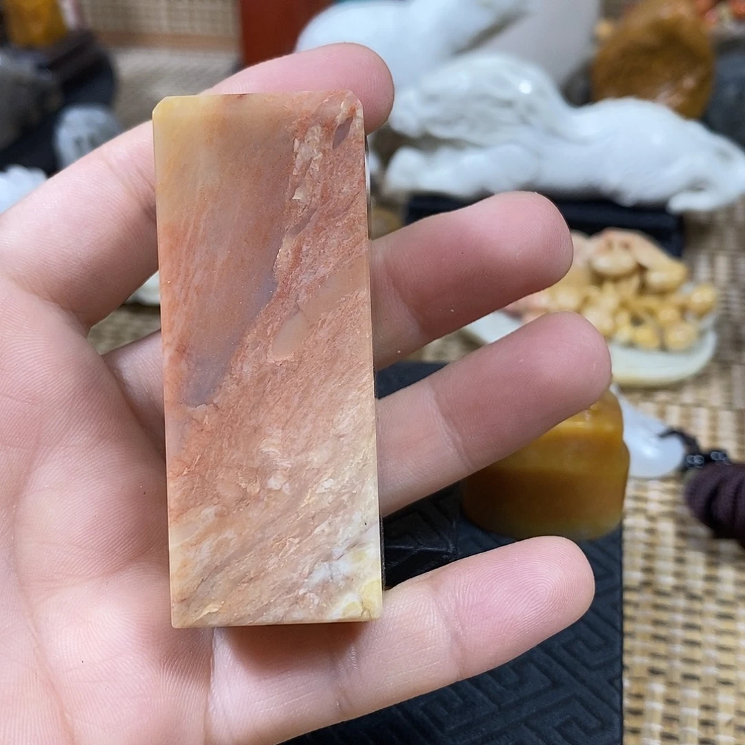 寿山石印石善伯旗