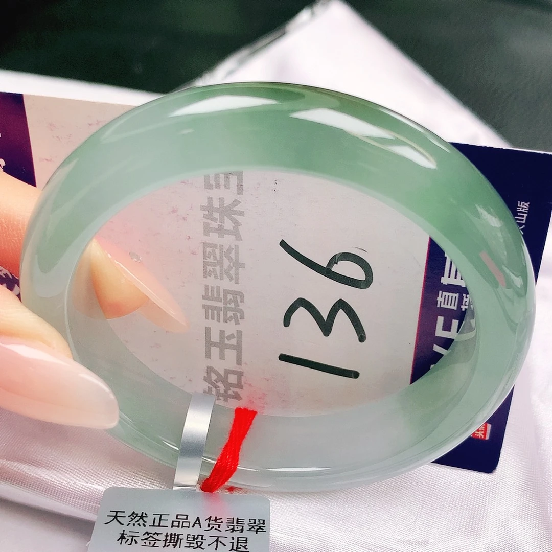 翡翠未镶嵌手镯缅甸天然a货翡翠手镯