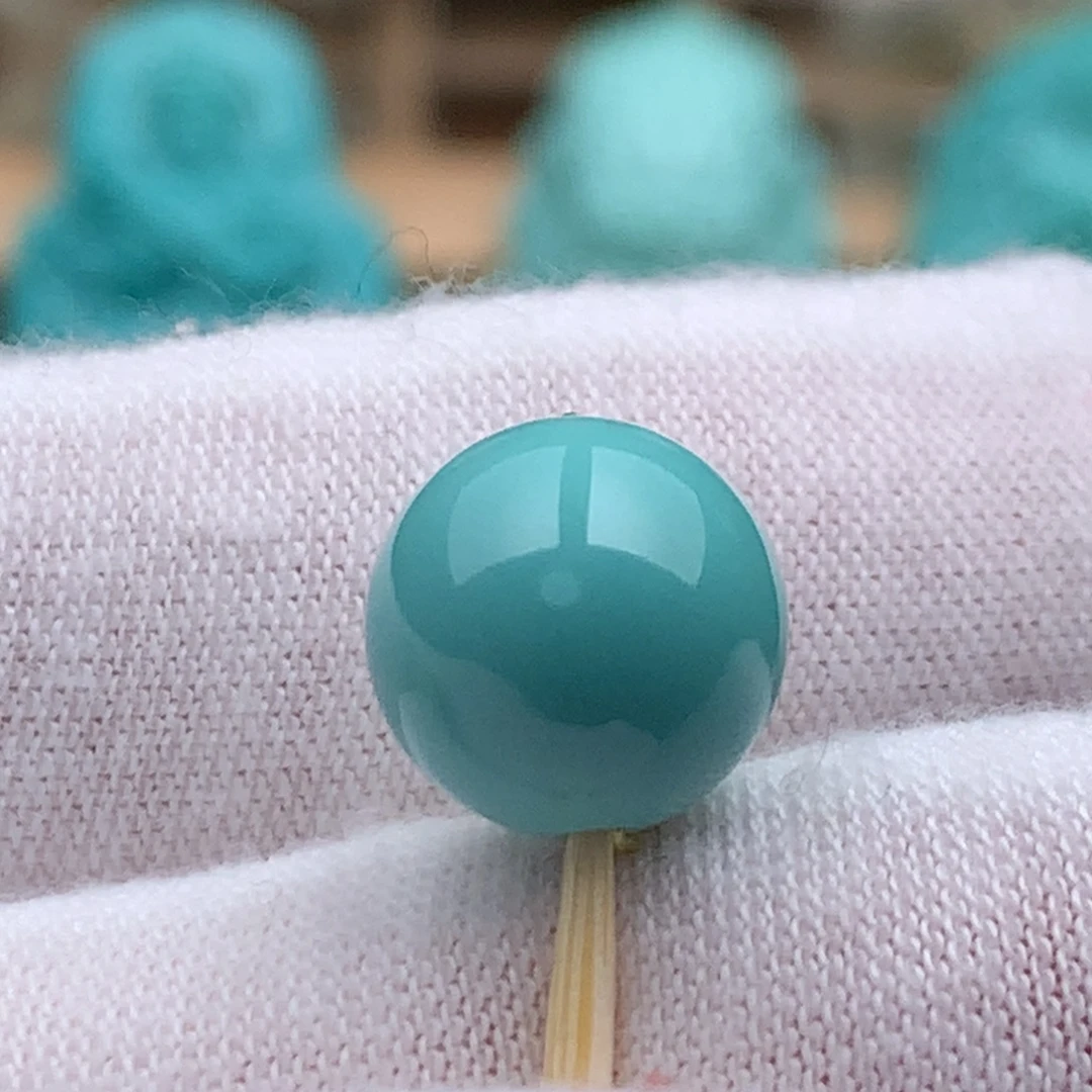 绿松石未镶嵌珠宝奇石10.5mm