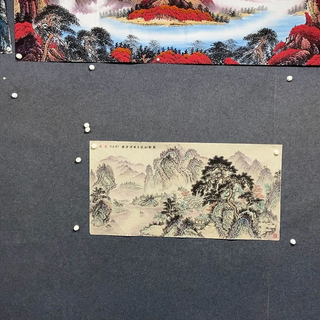 国画桀**初四尺山水一幅