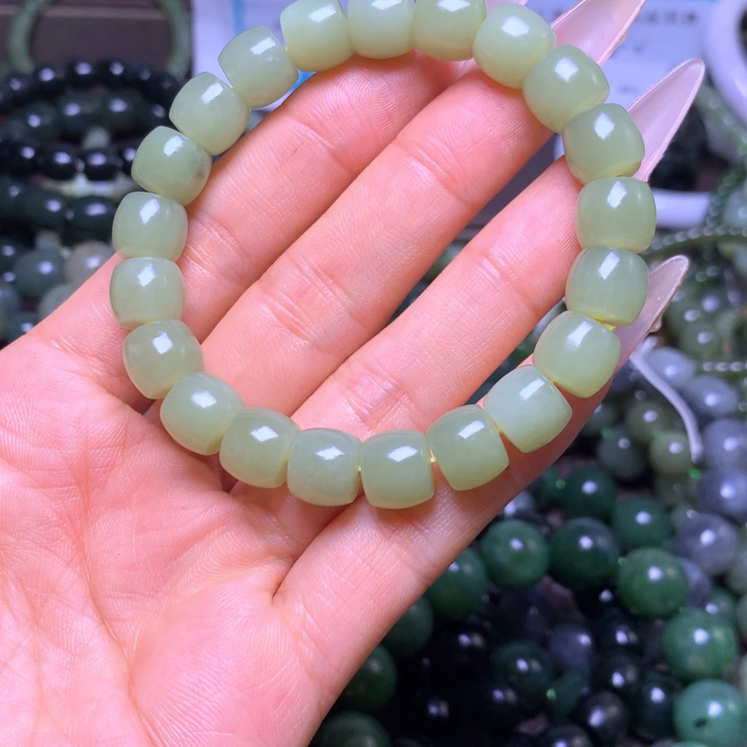 和田玉未镶嵌手串卡10