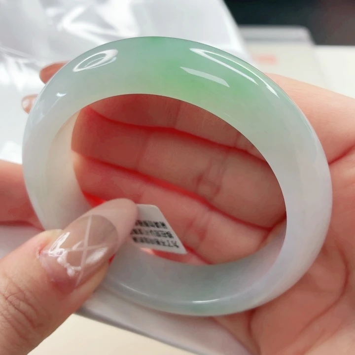 翡翠未镶嵌手镯54.2x538