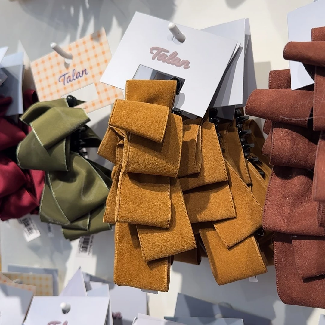 非金属布艺黄咖色香蕉夹