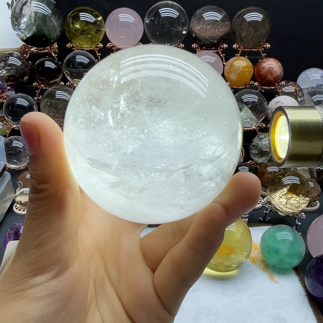 水晶珠宝半成品未镶嵌天然白水晶65.6