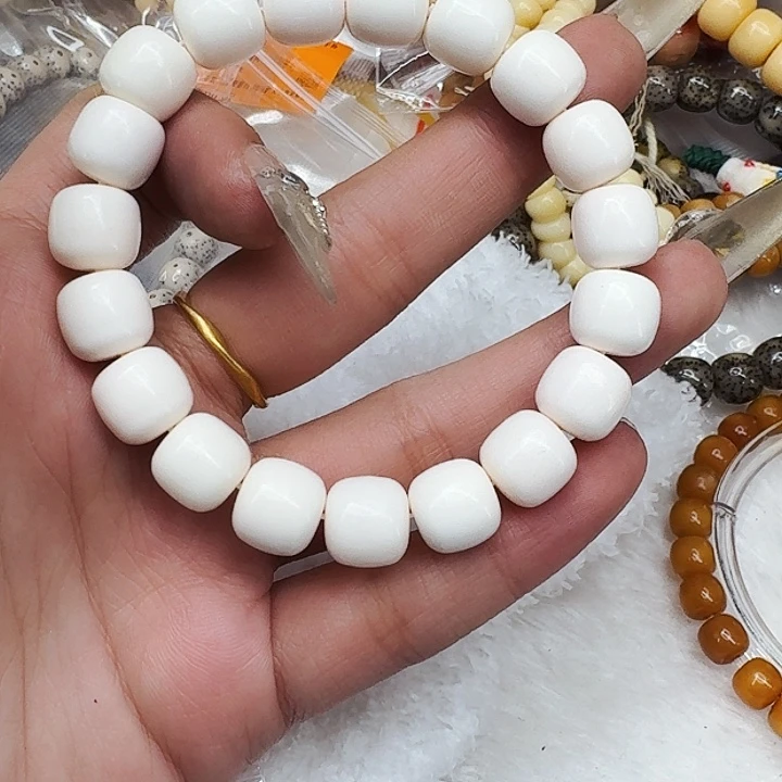 星月菩提手串585白驼骨11桶单圈