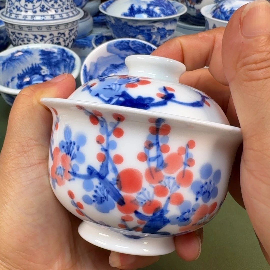 陶景德镇纯手绘茶具圆圆286