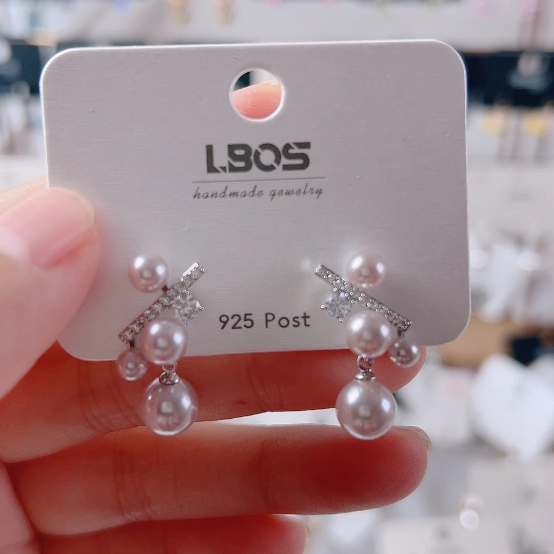 锆石纯铜合金耳环的