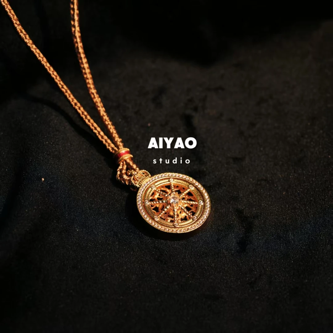 合金手链 【AIYAO】雪花罗盘项链B58