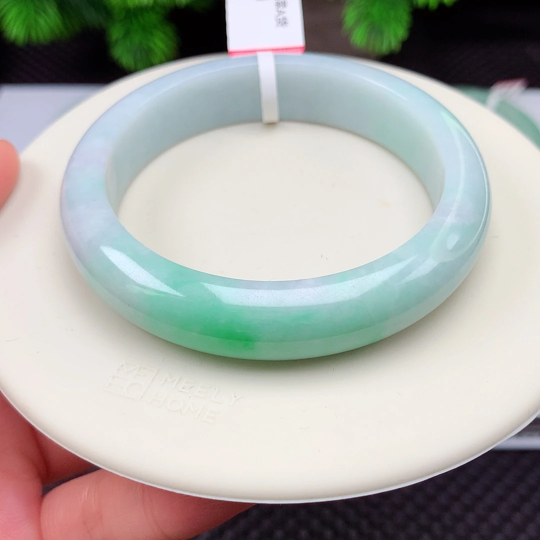 翡翠未镶嵌手镯58圈