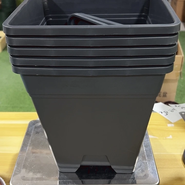 方盆口26高28黑色带托5只