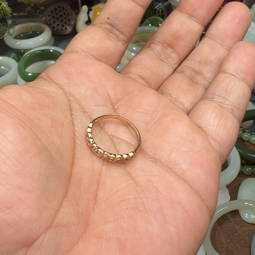 花***界南红玛瑙合金戒指