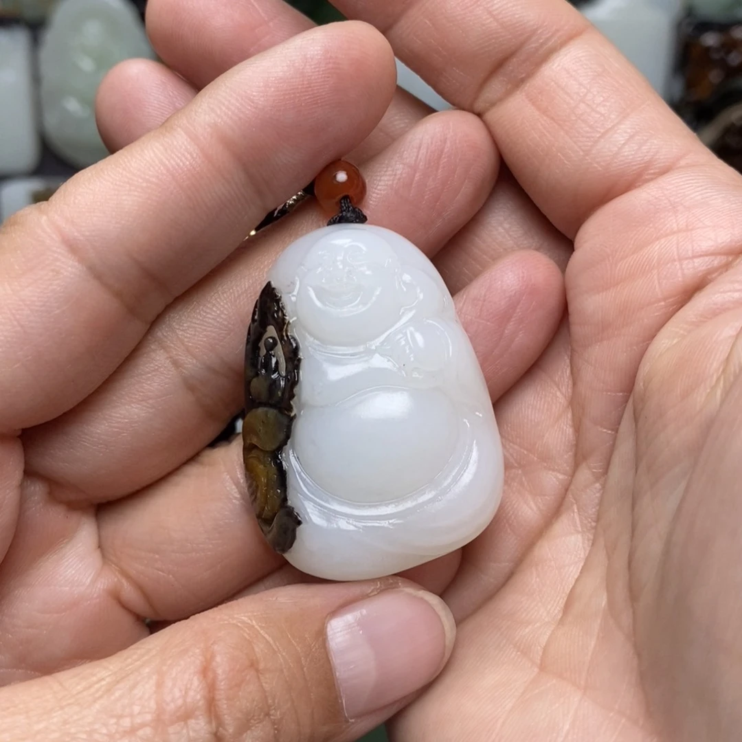 和田玉颈饰未镶嵌玲*.