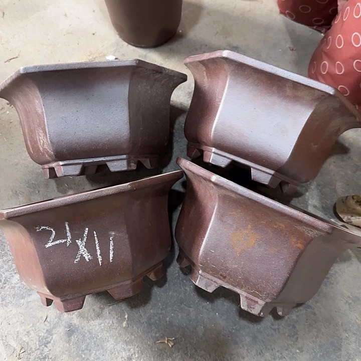 21×11四只手工柴烧六角
