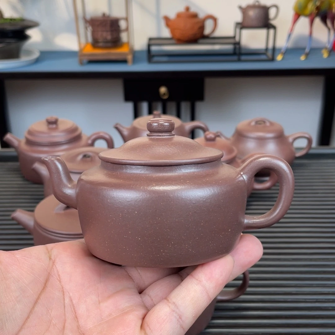 茶壶紫砂底槽青旭帽200cc