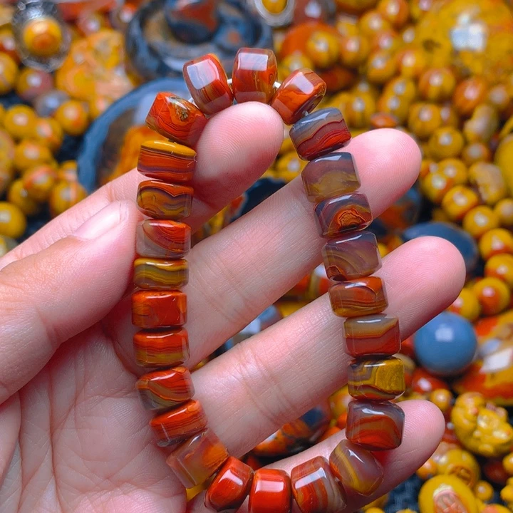 江***影玛瑙/玉髓未镶嵌吊坠项链