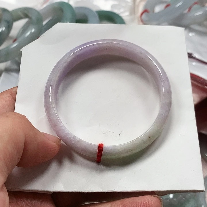 翡翠未镶嵌手镯缅甸翡翠手镯圈口56