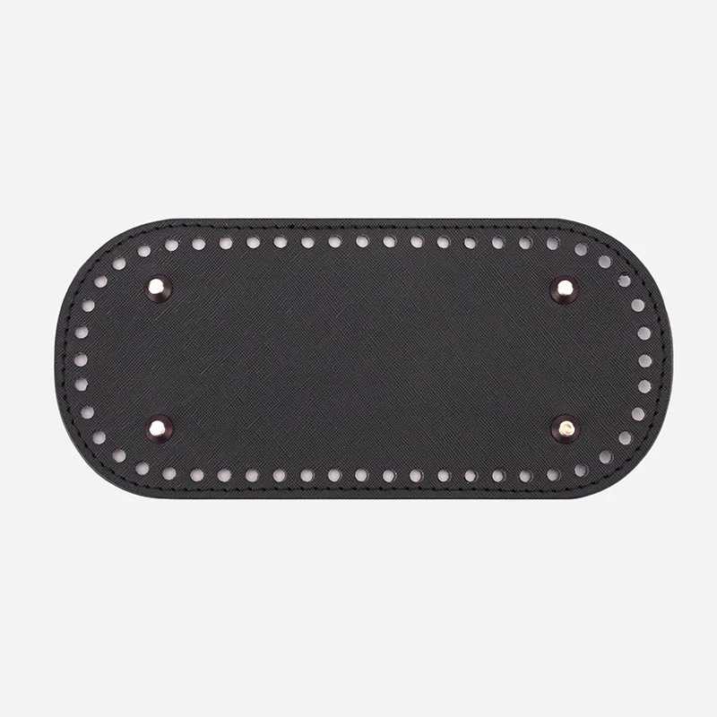 箱包配件diy手工编织包包底PU十字纹22*10cm椭圆形包底