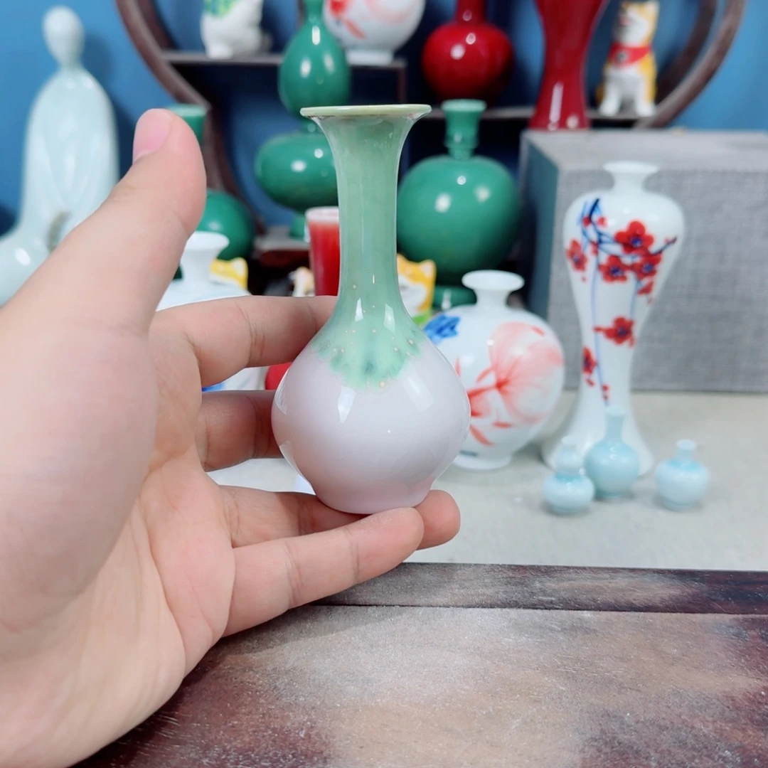 陶瓷手工小花器摆件