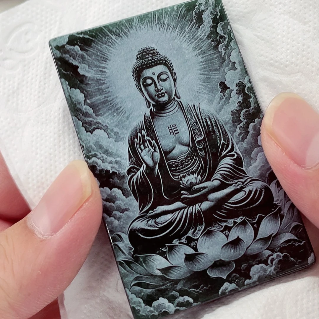 翡翠未镶嵌颈饰先鉴后发一物一证