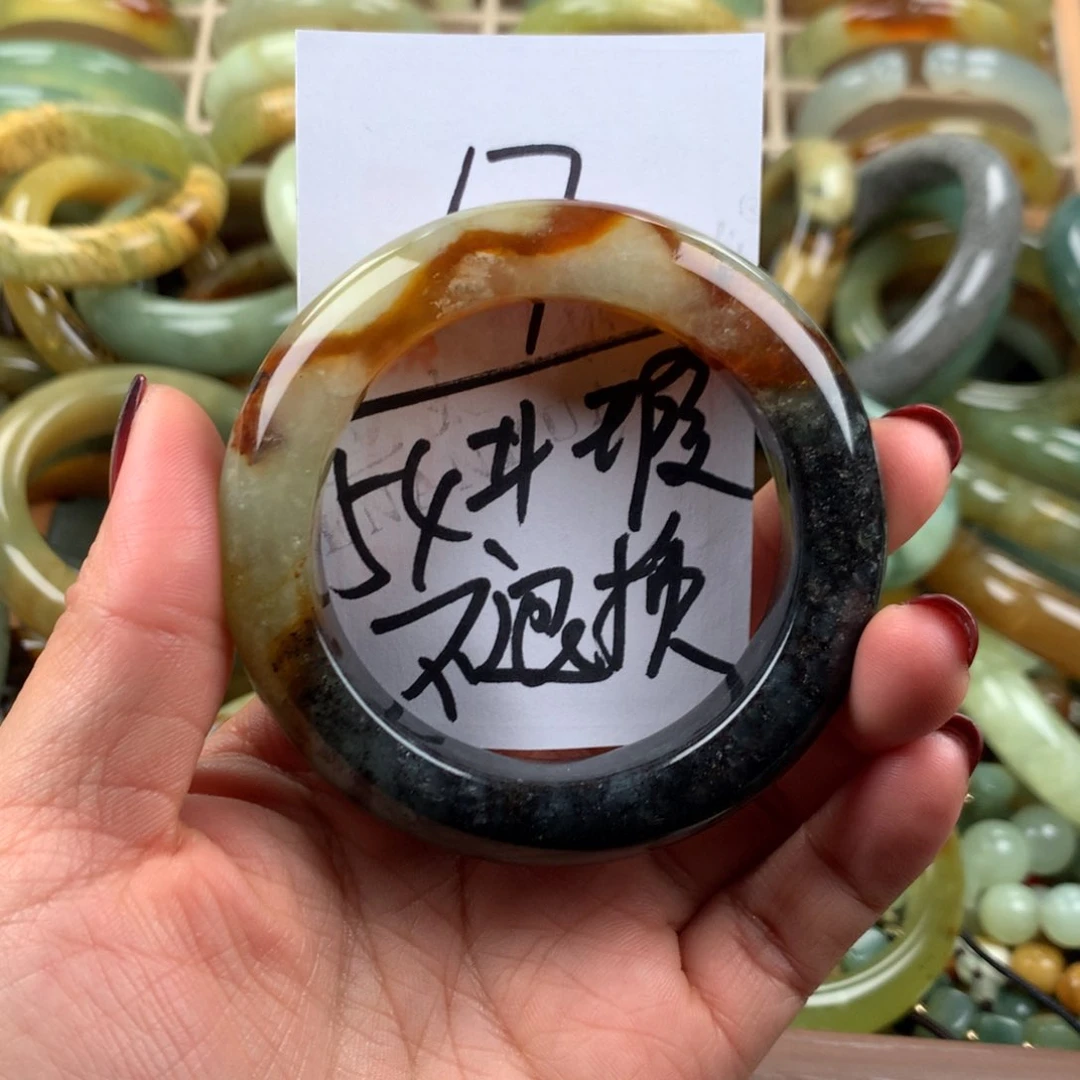 未镶嵌蛇纹石玉手镯