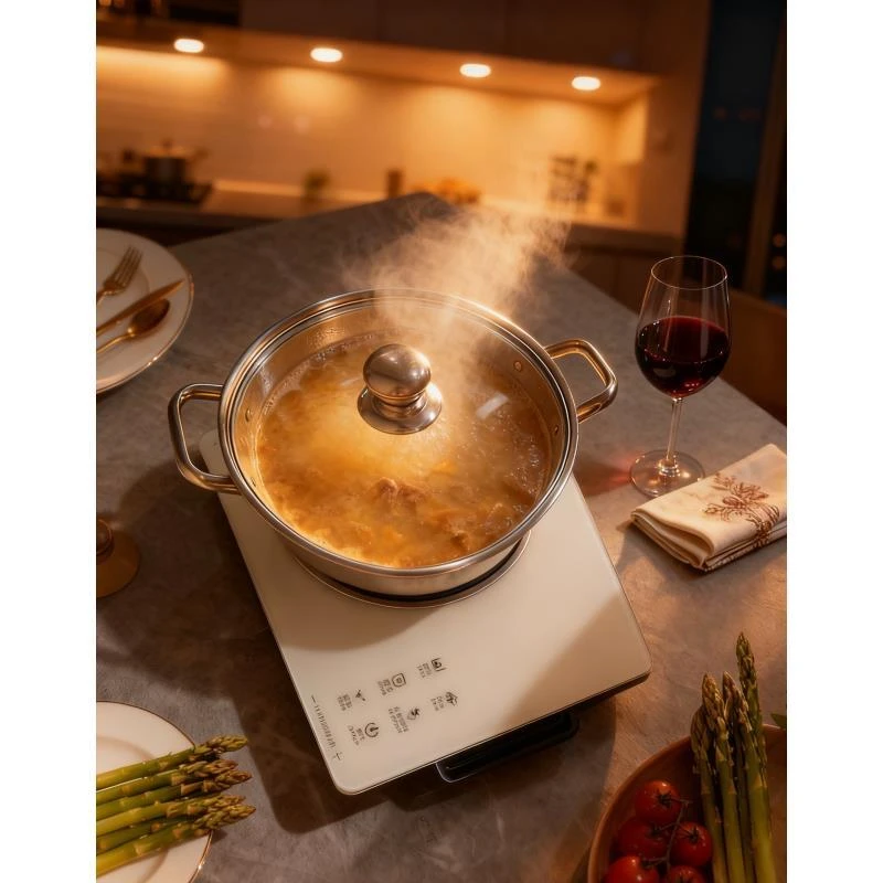 【分两个包裹发出】智能电陶炉不挑锅具加汤锅（C新）