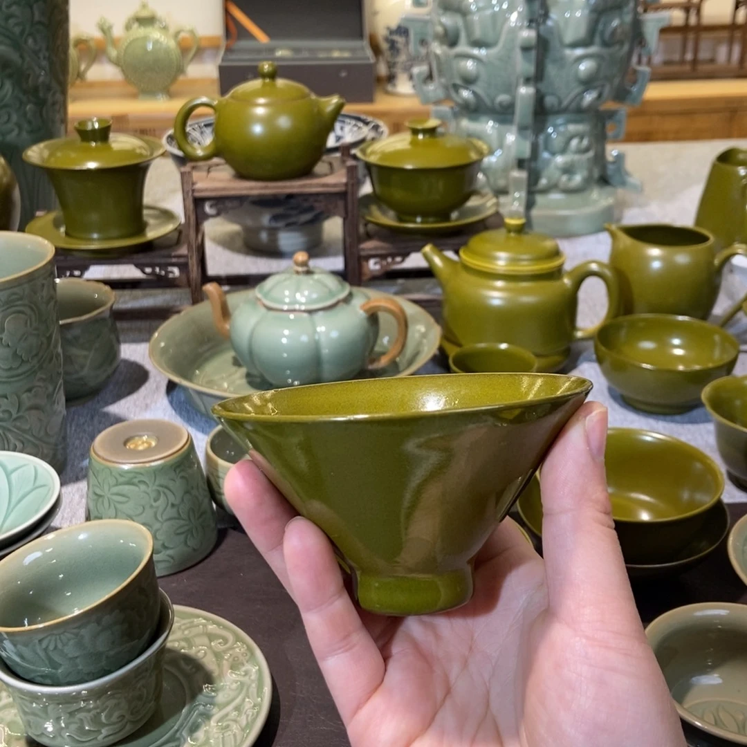 陶***釉瓷片茶叶末釉福利哈哈哈