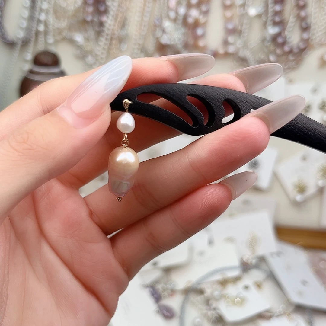 未镶嵌淡水珍珠耳饰