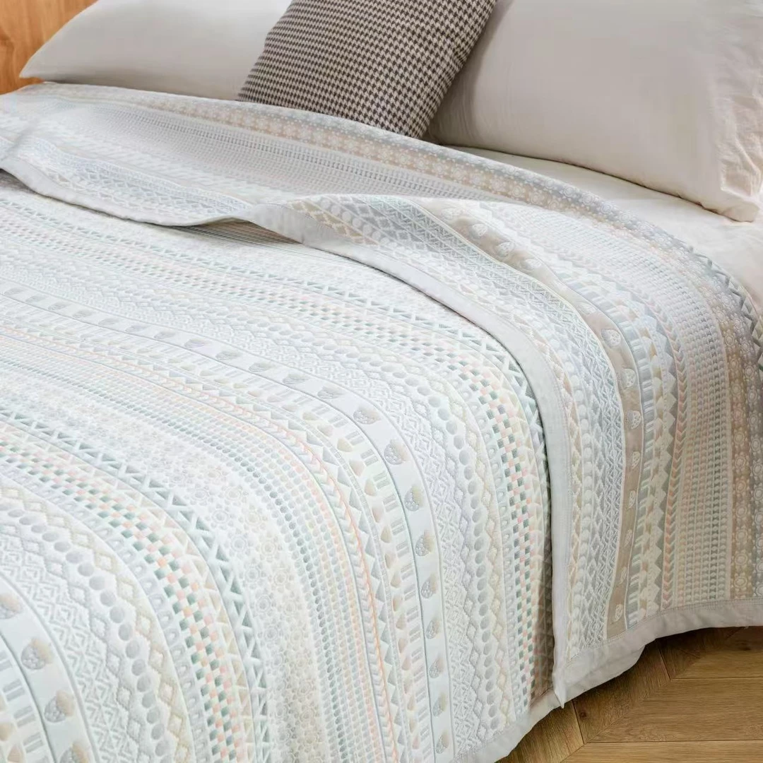 【240*250】纯棉纱布软凉席六层吸湿透气纯棉床单全棉夏季吸汗双人