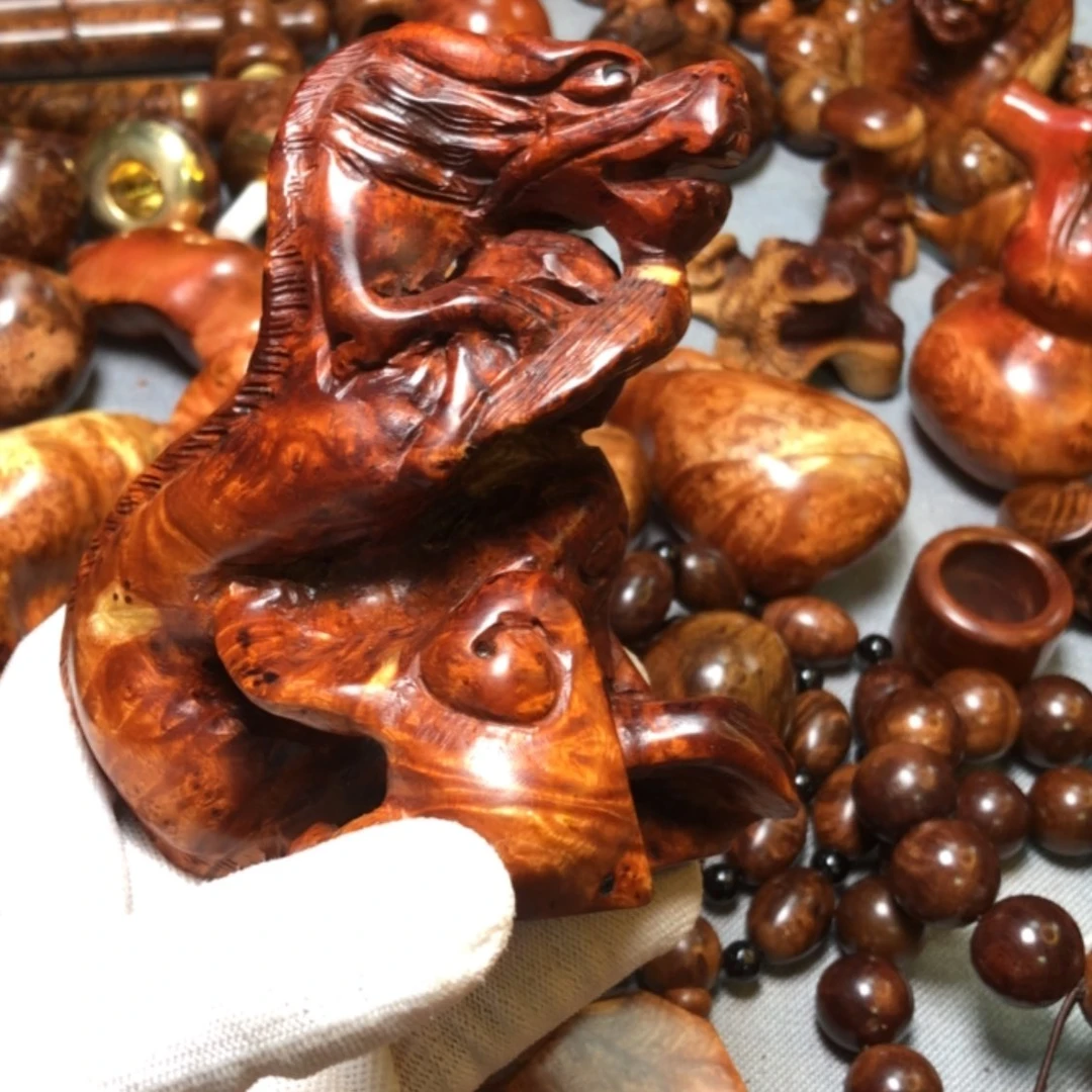 【闪购商品】木麻梨疙瘩火琉璃手把