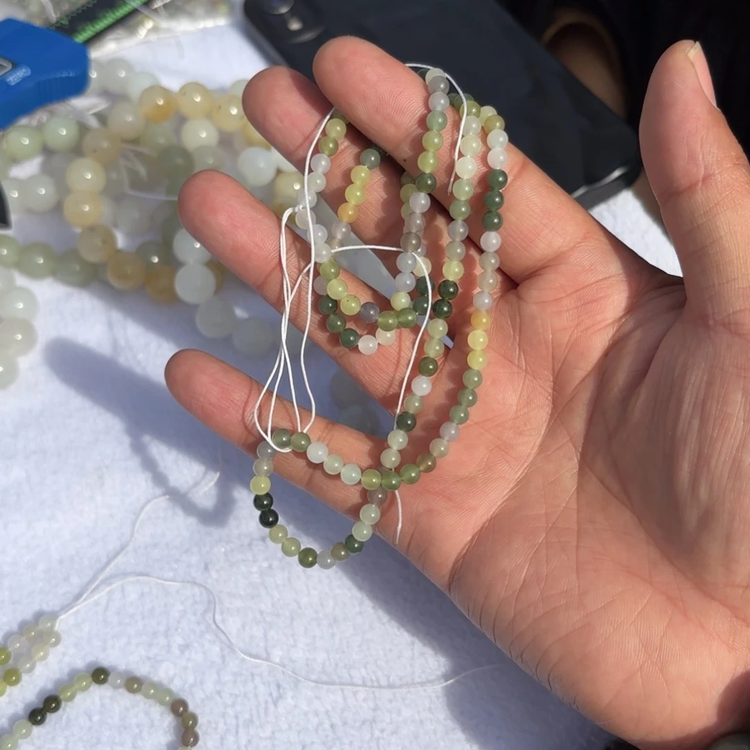 和田玉多宝链卡4未镶嵌四**念定制不退换