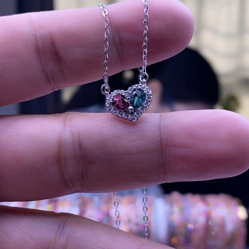 【闪购商品】碧玺项链银S925镶嵌245575855