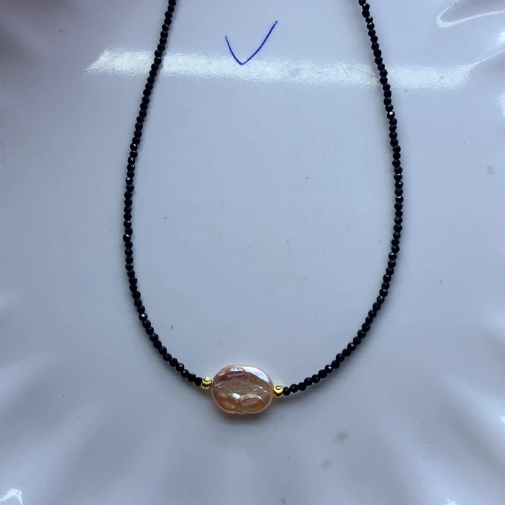淡水珍珠合金颈饰