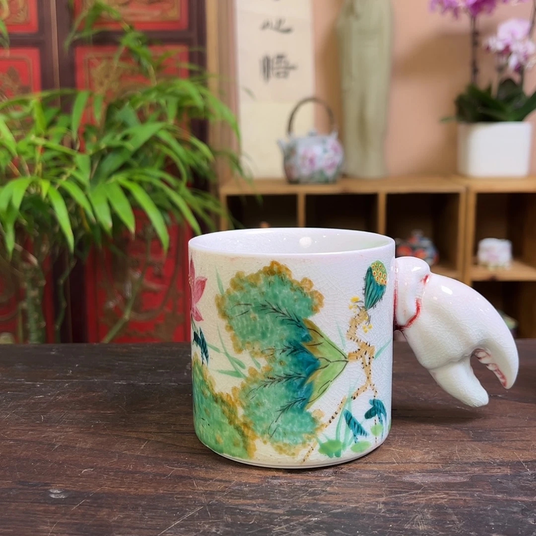 柴烧手工手绘陶瓷