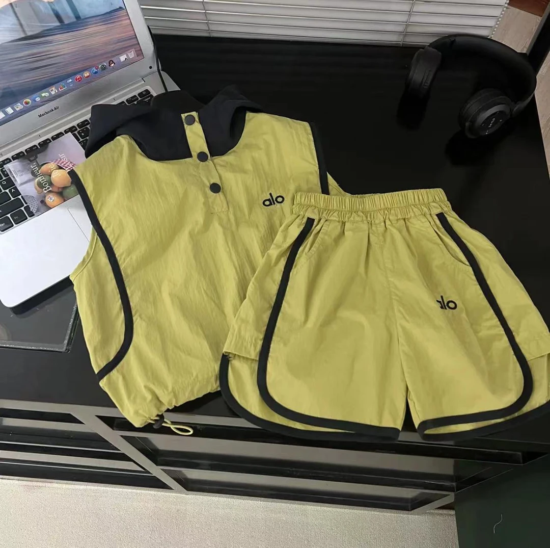 【现货清版】新款潮酷韩版休闲连帽速干运动套装中大童潮