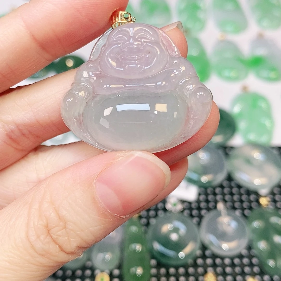 翡翠吊坠(不含链)银S925镶嵌