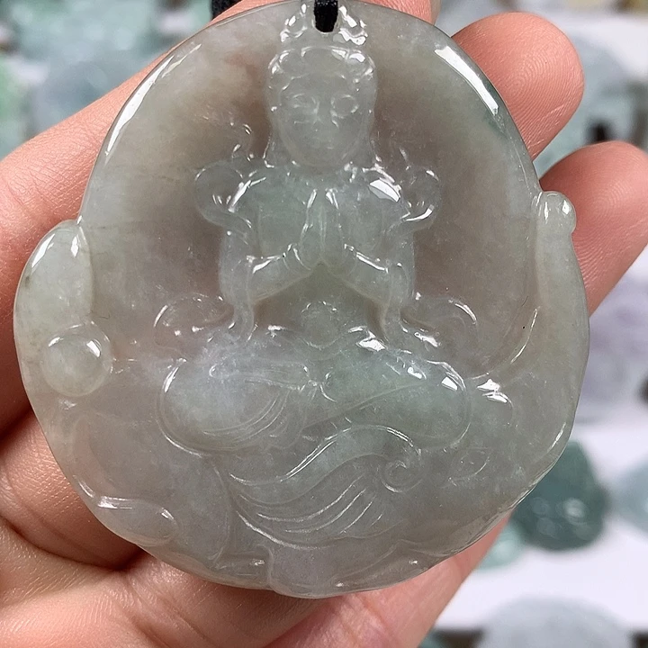 颈饰未镶嵌翡翠普贤菩萨福利福利