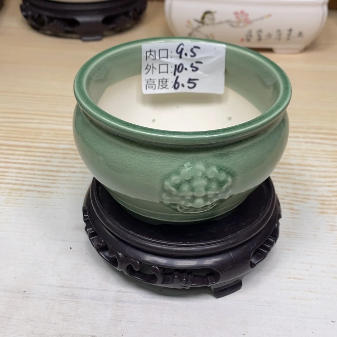 紫砂陶瓷花盆浮力