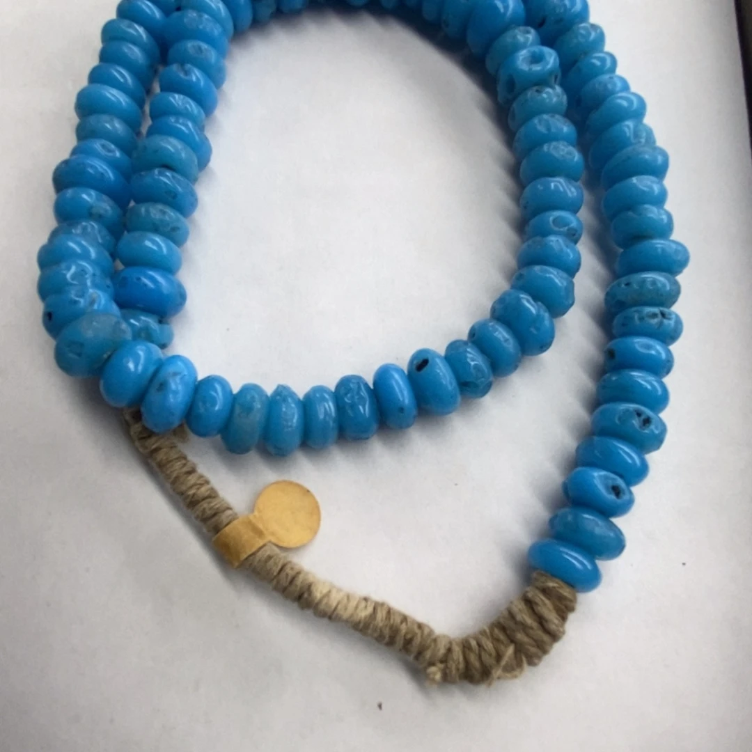 琉璃颈饰尼泊尔破破珠 孤品