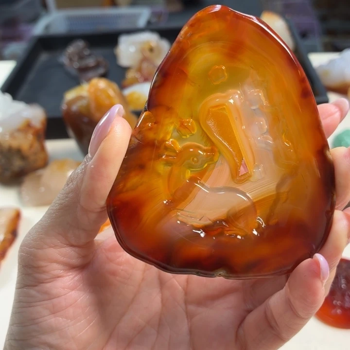 玛瑙/玉髓未镶嵌吊坠(不含链)