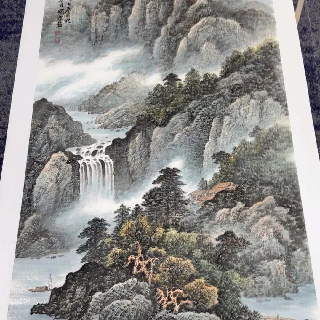 国画国画作品山水花鸟纯手绘