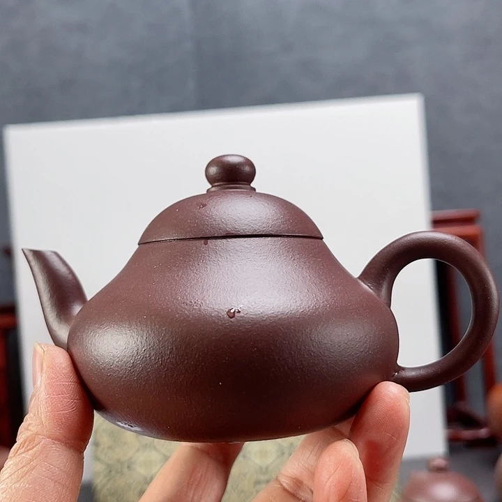紫砂茶壶万****）龙血砂梨壶
