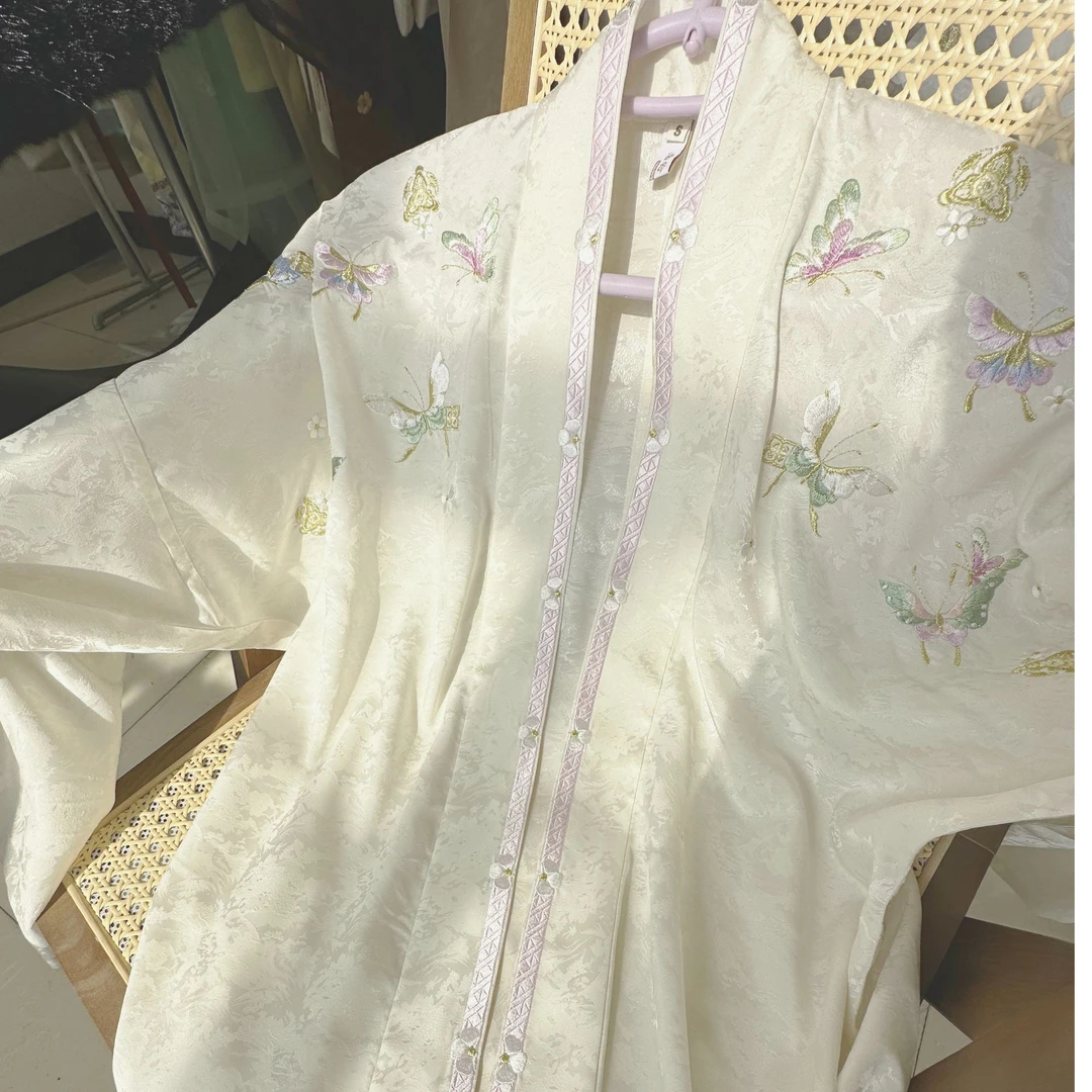 南拾国风原创刺绣蝴蝶飞机袖