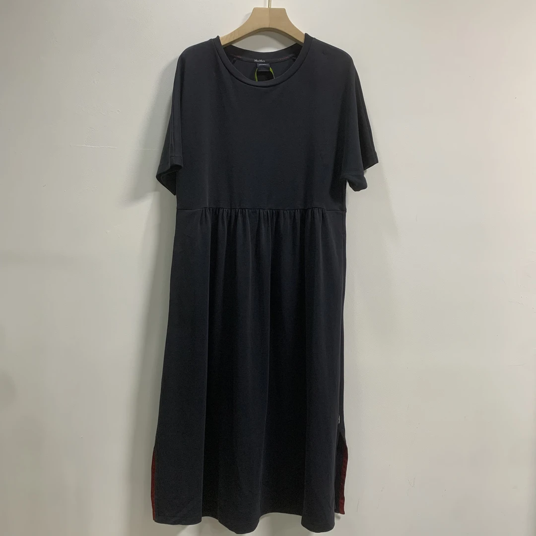 99新 MaxMara 藏蓝色宽松版连衣裙/S码/C01006