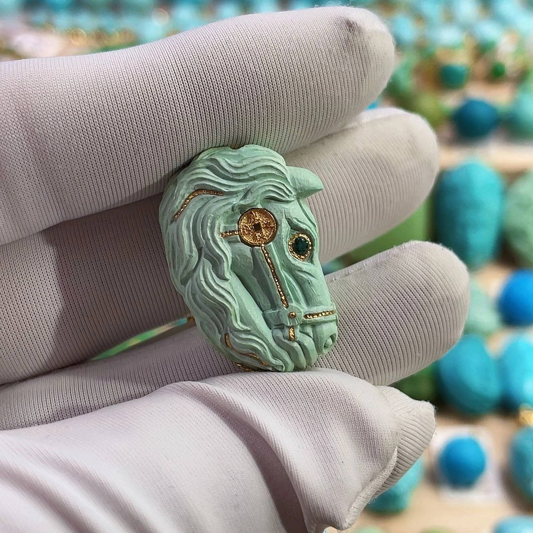 未镶嵌绿松石珠宝奇石